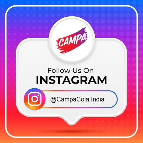 Follow us on Instagram - CampaCola.India