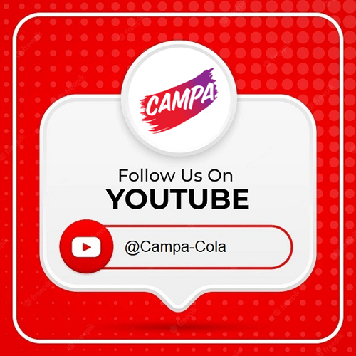 Follow us on YouTube - Campa-Cola